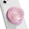 On The OnTheGrip Compatible with Magsafe Magnetic Authentic Translucent Color Design Collapsible Mobile Phone Grip Stand Holder for Smartphone Tablet Cell Phone Accessory Pink