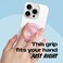 On The OnTheGrip Compatible with Magsafe Magnetic Authentic Translucent Color Design Collapsible Mobile Phone Grip Stand Holder for Smartphone Tablet Cell Phone Accessory Pink