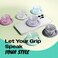 On The OnTheGrip Compatible with Magsafe Magnetic Authentic Translucent Color Design Collapsible Mobile Phone Grip Stand Holder for Smartphone Tablet Cell Phone Accessory Pink
