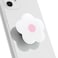 On The OnTheGrip Cute Solid Color Daisy Flower Design Collapsible Mobile Phone Grip Stand Holder for Smartphone Tablet Cell Phone Accessory White Pink