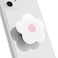 On The OnTheGrip Cute Solid Color Daisy Flower Design Collapsible Mobile Phone Grip Stand Holder for Smartphone Tablet Cell Phone Accessory White Pink