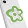 On The OnTheGrip Cute Transparent Daisy Flower Shape Design Mobile Phone Grip Multi Functional Collapsible Stand Holder for Smartphone Tablet Cell Phone Accessory Green