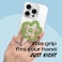 On The OnTheGrip Cute Transparent Daisy Flower Shape Design Mobile Phone Grip Multi Functional Collapsible Stand Holder for Smartphone Tablet Cell Phone Accessory Green