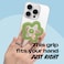 On The OnTheGrip Cute Transparent Daisy Flower Shape Design Mobile Phone Grip Multi Functional Collapsible Stand Holder for Smartphone Tablet Cell Phone Accessory Green