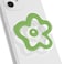 On The OnTheGrip Cute Transparent Daisy Flower Shape Design Mobile Phone Grip Multi Functional Collapsible Stand Holder for Smartphone Tablet Cell Phone Accessory Green