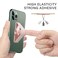 CISID Phone Strap 4 Pcs Phone Finger Holder Back of Phone Grip with Stand Suitable for iPhone Samsung and Most SmartphonesBlack Black Silver Rose Gold 4PCS