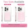 QxbBox 2Pack Silicone Suction Phone Case Mount Suction Cup with Strong Suction Power HandsFree Phone Accessories Holder Silicon Adhesive Phone Stand Sticky for Cell Phone Light Pink
