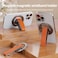 RESPECTED BRO RESPECTEDBROMagneticPhoneGripStand Magnetic Phone Ring Holder Kickstand with Silicone Finger Strap Compatibility for iPhone 171615141312 Android and More Orange