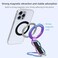 RESPECTED BRO RESPECTEDBROMagneticPhoneGripStandwithFingerStrap 4in1 Magnetic Ring Holder Kickstand and Elastic Strap for Phones Universal Fit for iPhone 171615141312 Android and Cases Colorful