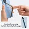 Sinjimoru Stretchable Silicone Phone Strap Flexible and Elastic Grip Holder for iPhone Android Secure Phone Loops Finger Grip with Wireless Charging Support Sinji Loop Blue