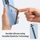 Sinjimoru Stretchable Silicone Phone Strap Flexible and Elastic Grip Holder for iPhone Android Secure Phone Loops Finger Grip with Wireless Charging Support Sinji Loop Blue