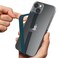 Sinjimoru Stretchable Silicone Phone Strap Flexible and Elastic Grip Holder for iPhone Android Secure Phone Loops Finger Grip with Wireless Charging Support Sinji Loop Blue