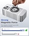 SYNCWIRE Carbon Fiber Magnetic Phone Ring Holder for MagSafe Magnet Phone Grip Stand with 360 Rotation Reinforced Hinge Compatible with iPhone 16 15 14 13 Pro Max Plus MagSafe Accessories