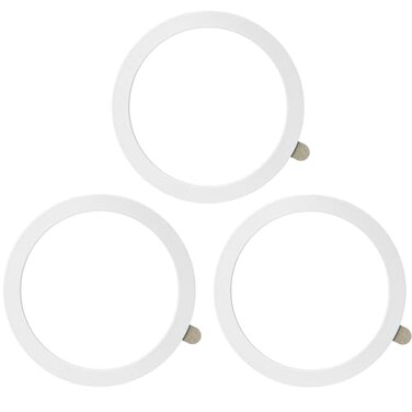 TENOC Universal Metal Ring Sticker for Magnetic Charger Compatible with iPhoneSamsungAndroid All Cellphones Magnetic MountPhone Holder Conversion Accessories 3Pcs White