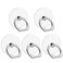 Darglino VOVIGGOL Cell Phone Ring Holder Stand 5 Pack Transparent Phone Ring Holder Finger Kickstand 360 Degree Rotation Clear Phone Ring Grip Compatible iPhone Cellphone Phone Case Round