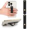 WLLHYF 2Pcs Phone Loop Finger Holder Silicone Phone Grip Phone Finger Strap Stand Universal Portable Finger Kickstand for Most Smartphones 2pcsBlack