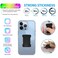 WUOJI Universal Phone Grip for Smartphones Phone Holder for Hand for Back of Phone Wireless Charging Compatible Black Blue 2Pack