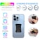 WUOJI Universal Phone Grip for Smartphones Phone Holder for Hand for Back of Phone Wireless Charging Compatible Black Blue 2Pack