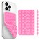 Yojaro Silicone Suction Cup Phone Case Mount Double Sided Phone Accessories HandsFree Strong Grip Holder for Selfies and Videos Silicon Phone Stand for iPhone and Android Pink