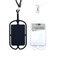 CalorMixs Silicone Phone Card Holder Sleeves with Wrist StrapStretchy Credit Phone Case HolderUniversal Cell Phone Pocket Neck Lanyard for Phone Android Smartphone BlackWhite