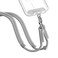 CASETiFY 8mm Rope Cross Body Strap with Card Heather Grey