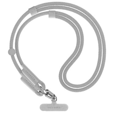 CASETiFY 8mm Rope Cross Body Strap with Card Heather Grey