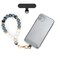 CHIWUTECH Silicone Beaded Phone Wrist Strap Cellphone Lanyard with Tether Tab Hands Free Wristlet Chain Bracelet Black Print