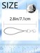 Evnlo 100Pcs Phone Charms Strap with Lobster ClaspLanyard Strap Cell Phone Charm for Keychain Clasps USB Drive DIY Jewelry Mobile Accessories Charms