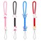 Ezelisy Phone Charm Wrist Strap 4Pcs Adjustable Nylon Wristlet Lanyards with Cute Cartoons for iPhone Cases Cameras Keychain