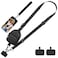FLOLUVZ Clip and Go Strap for Phone with Wallet Crossbody Adjustable Phone Lanyard with Cell Phone Wrist Strap Tether Tab for Women Men SportStyle Black