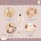 iFace Hello Kitty and Friends Beaded Wristlet Universal Charm Strap Latte Bear Series Cute Wrist Strap for Cell Phone Camera Keys AirPods Pochacco