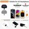 Kaptron 2Pcs Cell Phone Lanyard Universal Adjustable Crossbody Phone Strap and Wrist Strap with 2 Lobster Clips and 2 Tether Patches Compatible with Most iPhone and Android Smartphones BlackGold