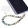 Lostars Marble Beaded Phone Wrist StrapDetachable Phone Bracelet Strap with Tether TabHandsFree Wristlet Strap Amazonite