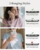 Lostars Marble Beaded Phone Wrist StrapDetachable Phone Bracelet Strap with Tether TabHandsFree Wristlet Strap Rose Quartz
