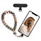 Lostars Silicone Beaded Phone Wrist Strapphone bracelet strap with Tether TabElastic HandsFree wristlet strap Daisy Leopard