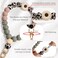 Lostars Silicone Beaded Phone Wrist Strapphone bracelet strap with Tether TabElastic HandsFree wristlet strap Daisy Leopard