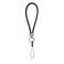 LUVI Phone Charm Chain Diamond Wrist strap Rhinestone Bling Glitter Lanyard String Bracelet Keychain Cute Fashion for Women Black