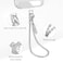 MOUTAKEY Phone Wrist Strap Metal Phone Chain Wristlet Strap Detachable iPhone Lanyard Wrist with 2 Tether Tabs iPhone Charm strap For Women girls Shopping Traveling Party Walking
