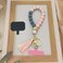 Nalefow Phone Lanyard Silicone Beaded Phone Wrist Strap Cute Elastic Cell Phone Wristlet Chain Bracelet with 2 Tether Tab Colorful Pink
