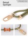 project-cb projectcb Cell Phone Lanyard 1Phone Tether Tab 2Phone Crossbody StrapLanyards for Around the NeckAdjustable Phone StrapGreenG