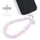 richginker Crystal Phone Wrist Strap Phone Charm Chain Keychain Beaded Cellphone Lanyard with Tether Tab HandsFree Wristlet Bracelet Wrist Grip Strap for Women DPink AB