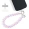 richginker Crystal Phone Wrist Strap Phone Charm Chain Keychain Beaded Cellphone Lanyard with Tether Tab HandsFree Wristlet Bracelet Wrist Grip Strap for Women DPink AB