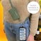 Save the Girls Clip and Go Brushed Vegan Phone Lanyard Sage Crossbody Phone Case with Pouch Adjustable and Removable Shoulder Strap and Wristlet Strap
