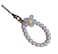 Seadiquiet Blue Mobile Strap Beaded Flower Bracelet Creative Hanging Rope Keychain Mobile Lanyard Beaded Flower AntiLost Case Lanyard Girl Womens Wrist Strap CharmsAccessories