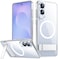 SPIDERCASE Magnetic for Samsung Galaxy S25 Edge Case 3 Stand Ways Military Grade Drop Protection with Invisible Stand Shockproof Slim Case for S25 Edge 5GClear