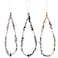 Taouzi Summer Phone Charms Beaded Phone Lanyard Wrist Strap Natural Energy Stone Keychain Charms Strap for Women 3Pcs