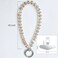 TENOC Beaded Phone Wrist Strap Cellphone Lanyard Chain Sparkling Wristlet Bracelet for Women Champagne