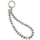 TENOC Beaded Phone Wrist Strap Cellphone Lanyard Chain Sparkling Wristlet Bracelet for Women Grey