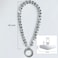 TENOC Beaded Phone Wrist Strap Cellphone Lanyard Chain Sparkling Wristlet Bracelet for Women Grey