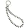 TENOC Beaded Phone Wrist Strap Cellphone Lanyard Chain Sparkling Wristlet Bracelet for Women Grey